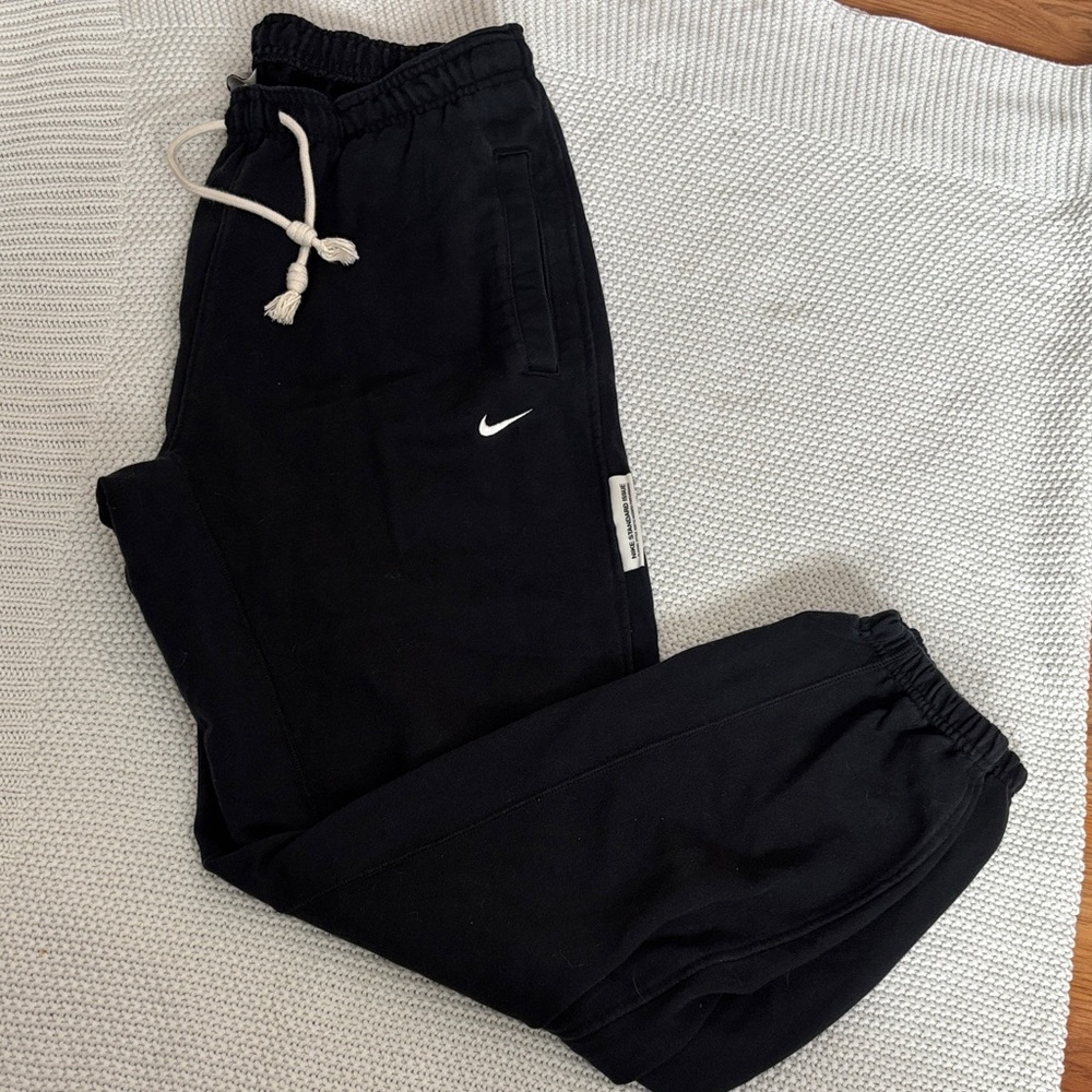 Nike Black Sweatpants with White Accents